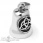 Preview: Triqueta Biker Bell Stainless Steel Viking Ride Bell Silver Motorcycle Lucky Bells